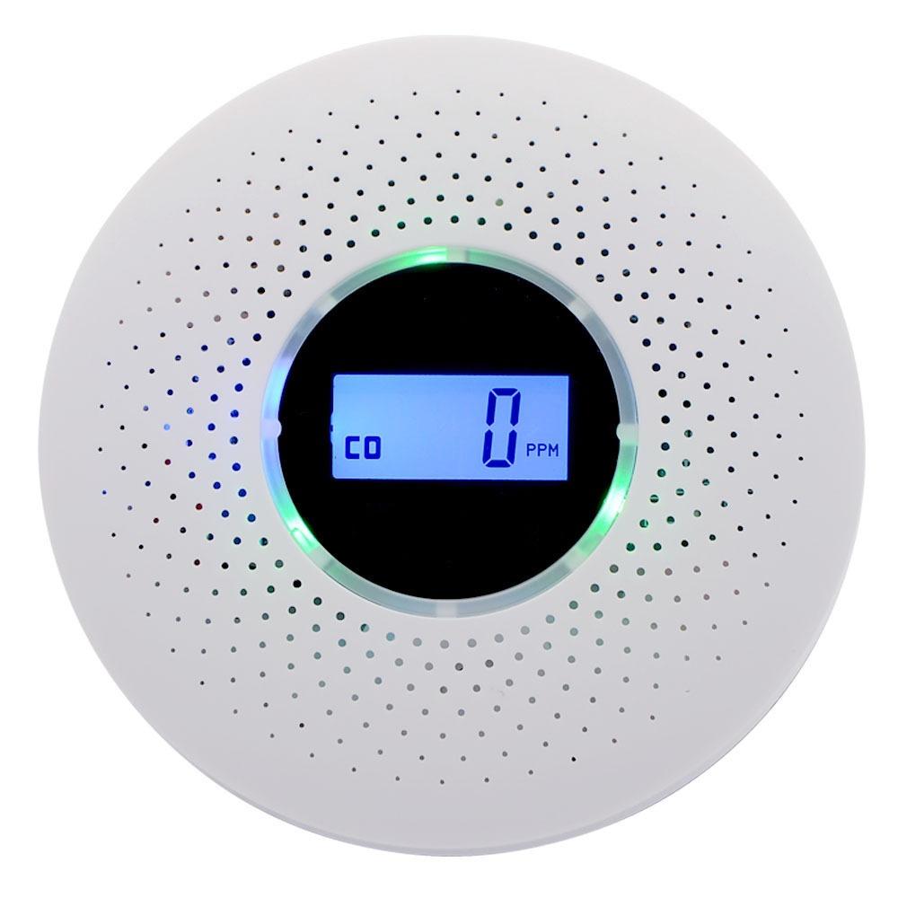 2 in 1 Carbon Monoxide Detector Portable CO Monitor Air Quality Monitor Smoke Alarm  Garage