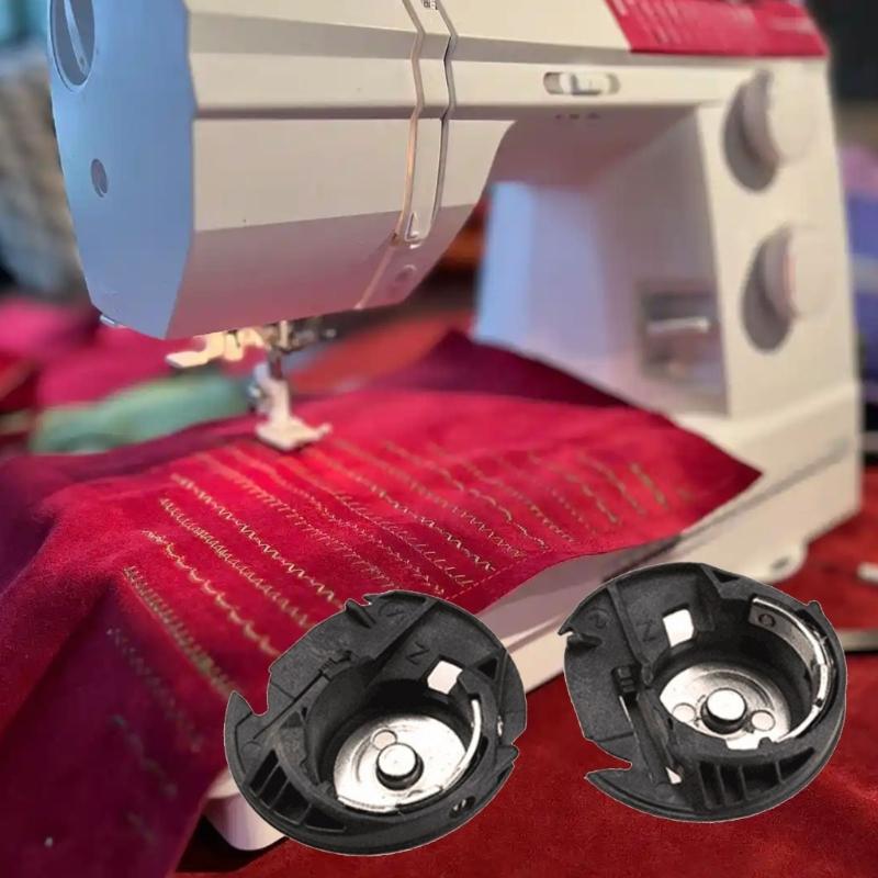 2Pieces Sewing Machine Bobbin Case Sewing Machine Accessories Household Sewing Machine Bobbin Case Replacement
