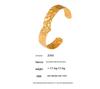 18K Gold-Plated Titanium Steel Open Karst Bracelet - European & American Light Luxury Jewelry
