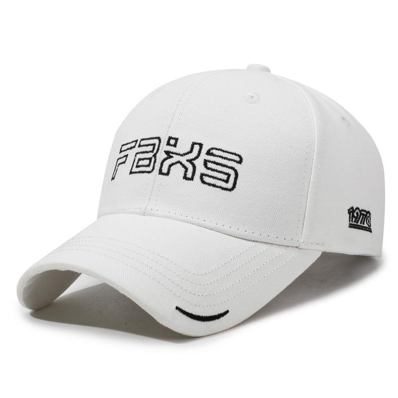 Spring And Autumn Embroidery Alphabet Baseball Cap Hard Top Outdoor Sun Hat Casual Men'S And Women'S Curved Brim Cap Tide