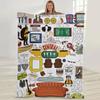 Friends Flannel Blanket Tv Blanket Digital Printing Sofa Home Bedroom Direct Supply