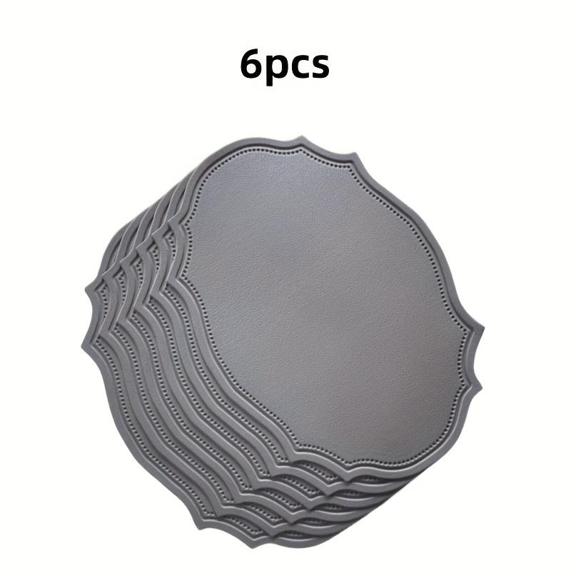 6pcs 30x43cm Oval Lace Placemats High Quality Placemats Suitable for Kitchen, Dining Room, Living Room, Holiday Parties Wedding Table Decor Gift