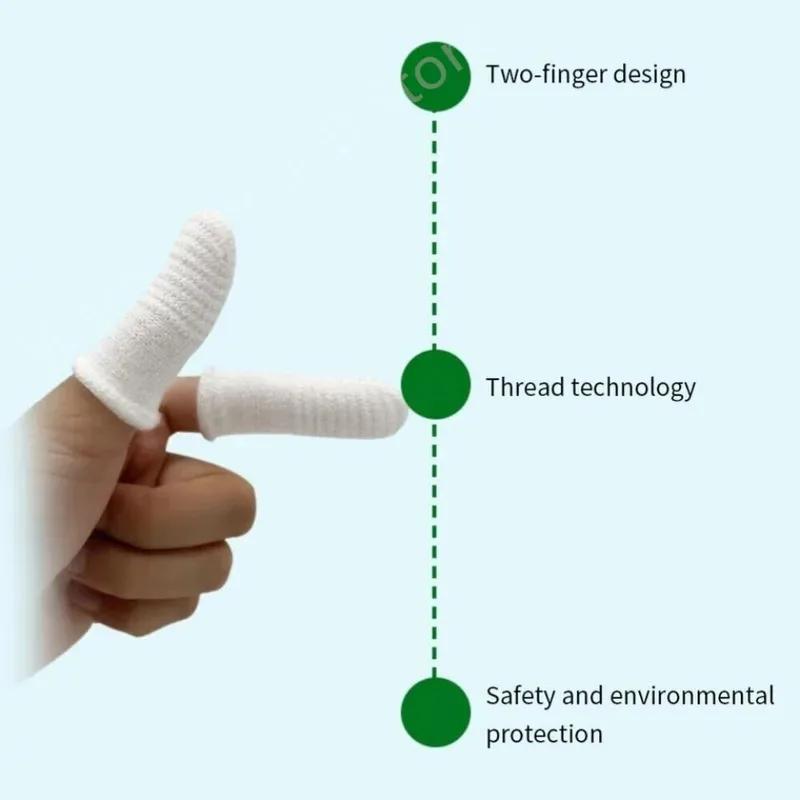 24/12pcs Pet Two-finger Brushing Finger Cots Remove Tartar Cochlear Clean for Cat Dog Toothbrush Oral Care Finger Cover Pet Care