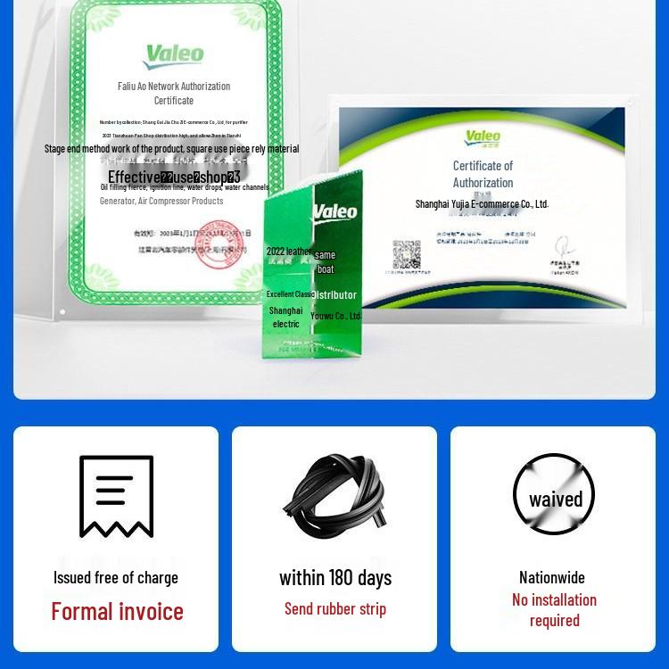 Valeo Wiper Blades for Honda Fit, Civic, Odyssey, Accord, CRV, Vezel, XRV, and Spirior