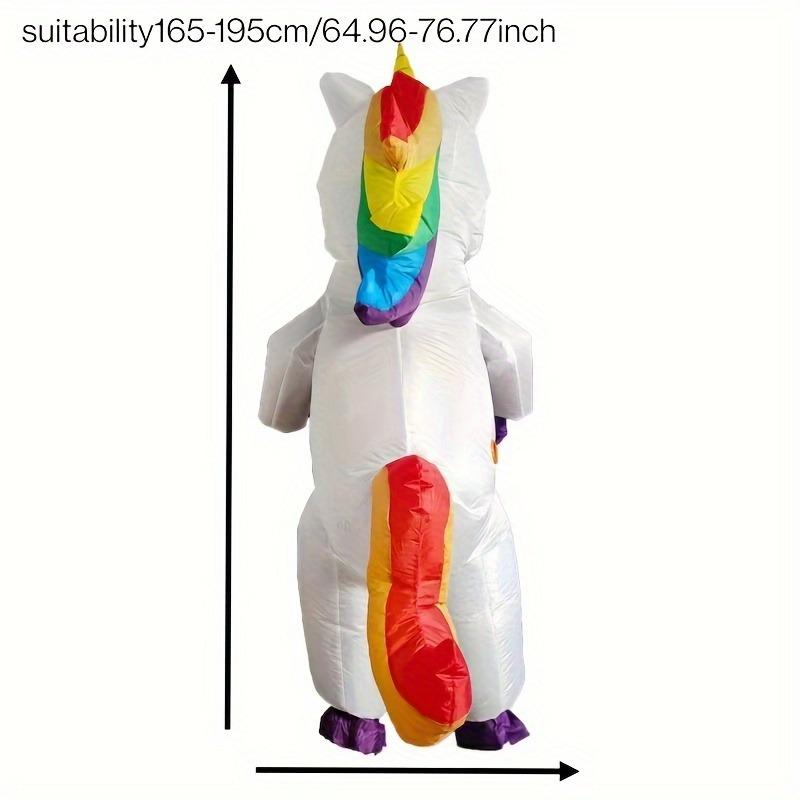 Colorful Adult Unicorn Inflatable Costume Cosplay Halloween Event, Unicorn Birthday Party Supplies