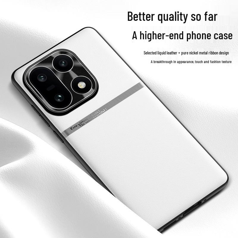 OnePlus 15 Liquid Leather Waistline Case - High-End, Durable, Simple Business Design