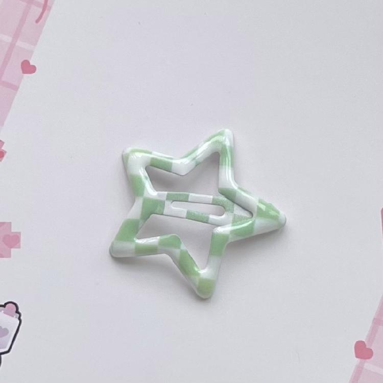 10lots Eye Catching Lattice Star Hairpin Children Cartoon Unisex Hair Clip for Enhancing Hairstyles In Various Settings