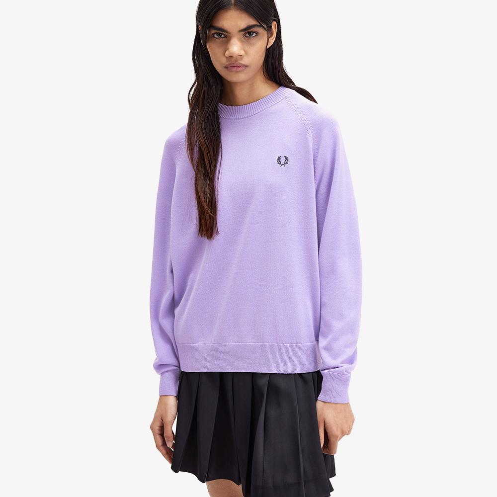 FRED PERRY [Womens] Crew Neck Merino Wool Knit (X19) Afpf2432117-X19