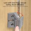Aluminum Material Door Latch Reinforcement Design Door Bolt Durable Door Chain  For Garden