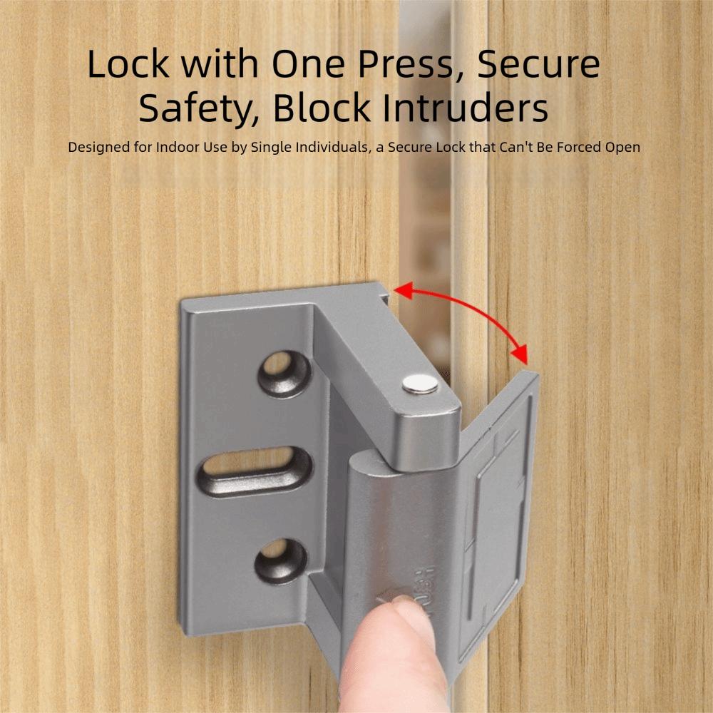 Aluminum Material Door Latch Reinforcement Design Door Bolt Durable Door Chain For Garden