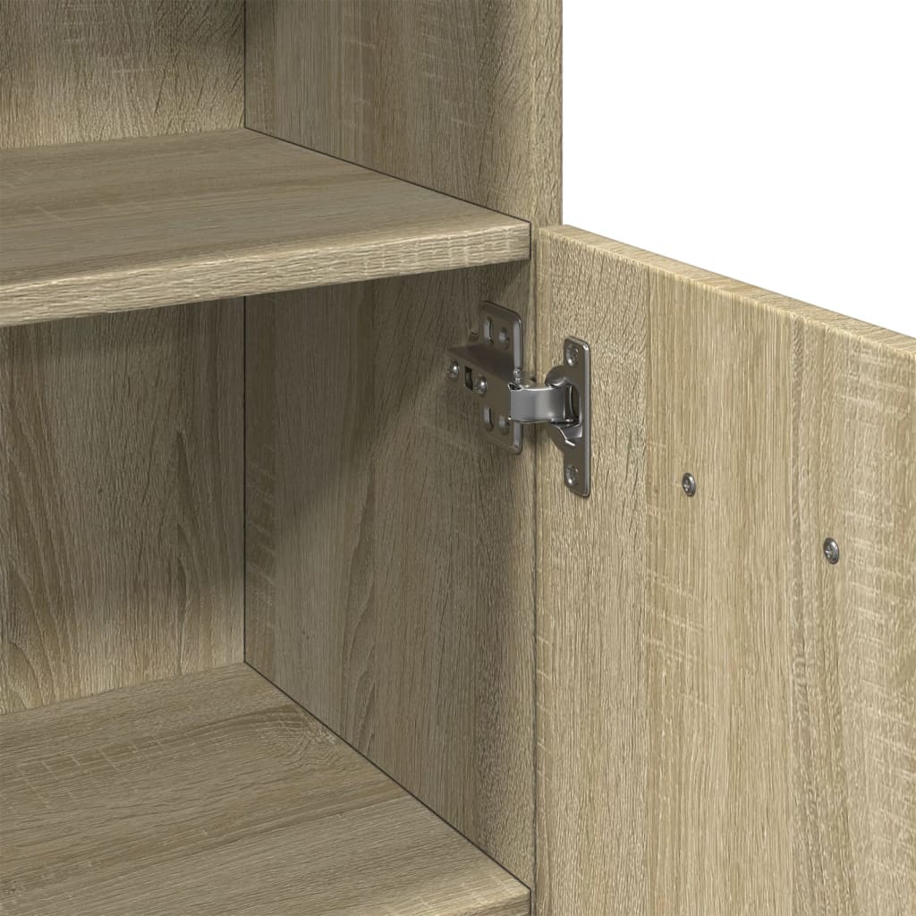Bathroom Cabinet Sonoma Oak 12 x 11.8 x 70.5 in (30.5 x 30 x 179 cm) Particleboard
