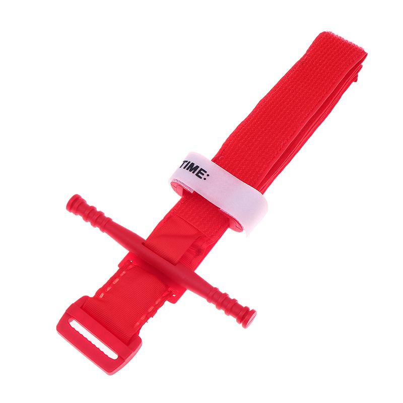 1 szt. Przenośny bezpieczny staz survivalowy bojowy staz obrotowy medyczny pas ratunkowy na kemping na zewnątrz, eksplorację