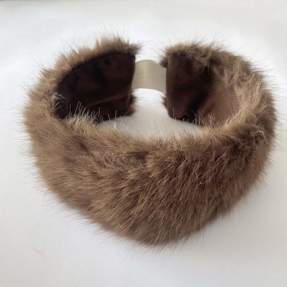 Thickened Ear Warmer Elastic Plush Hairband Fur Earwarmer Fur Headband Party