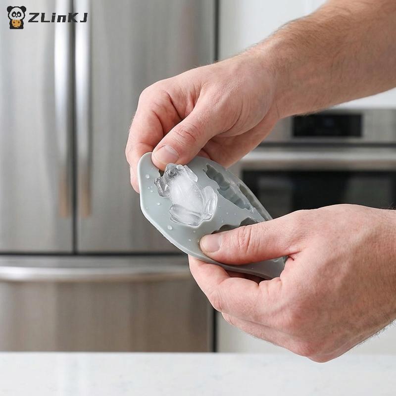 Animal Frog 3D Silicone Molds 10 Cavity Cake Candy Making Mould Nonstick for Baking Kitchen Party Decoration Tool