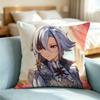 Genshin Impact Arlecchino-O Pillow Case Square Double-Sided Sofa Cushion Cover Bedroom Bedside Pillow Gift
