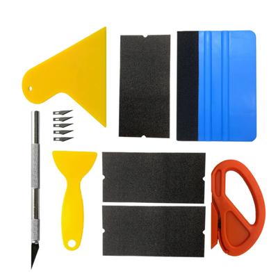 New Car Film Wrap Tool Kit Squeegee Set Vinyl Scraper Cutter for Vehicle Window Tint Car Accessories Wrapping Tools