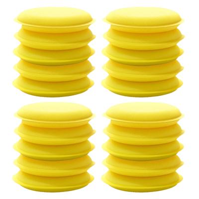 20Pcs Car Round Waxing Polish Wax Foam Sponge Applicator Pads 10cm Cleaning Sponge Clean Washer Washing Tool Car Clean