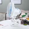 20W Mini Desktop Fan High-Speed Air Desk and Clip On Fan 180 Degree Adjustable With Fan Head Clamp For Dormitory Office