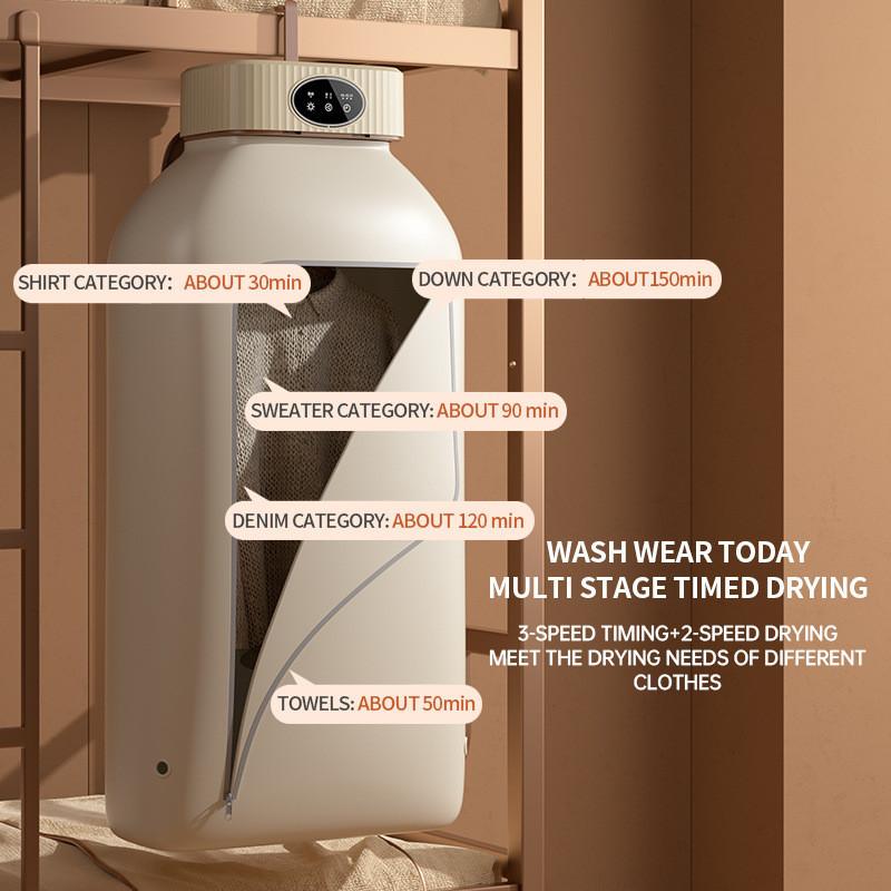 Folding Intelligent Constant Temperature Drying Machine for Household Small Rapid Drying Equipment Travel Portable Sterilization Clothes Dryer
