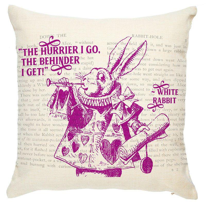 Elegant Alice In Wonderland Cushion Mad Hatter Pillow Perfect For Christmas Gift And Home Decoration