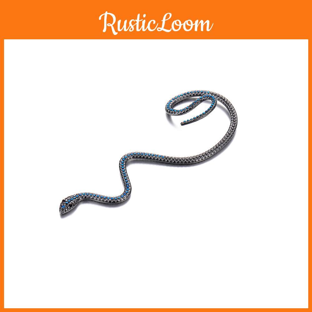 Snake Fashionable Black Earrings No Piercing Required Exquisite Long Jewelry Dangle