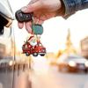Drive Claus Santa Car Pendant With Acrylic Flat Surface For Christmas Gift