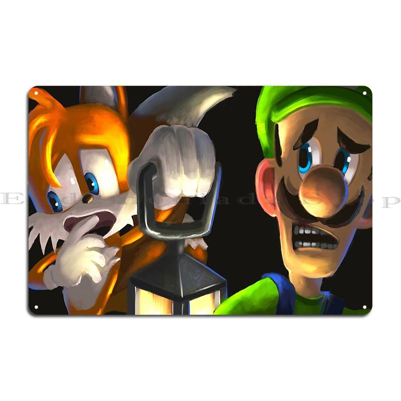Luigi’S Mansion: Neville Portrait Metal Signs Wall Mural Kitchen Design Wall Decor Tin Sign Posters