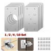Close Hinges Plate Hinge Cupboard Kitchen Stainless Steel