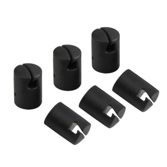 1 Set Trampoline Enclosure Pole Caps Wear Resistant High Strength Smooth Edge Super Stability Trampoline Enclosure Pole Safety