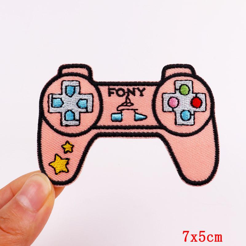 Cartoon Embroidery Patch Iron On Patches For Clothing DIY Radio Game Console Camera Patch Embroidered Patches On Clothes Decor
