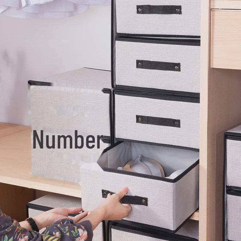 Washable Fabric Drawer-Style Storage Box for Bras and Underwear