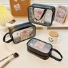 Transparent Necessary Cosmetic Bag Transparent Travel Organizer Fashion Small Medium Large Toiletry Bags Makeup Pouch Storage