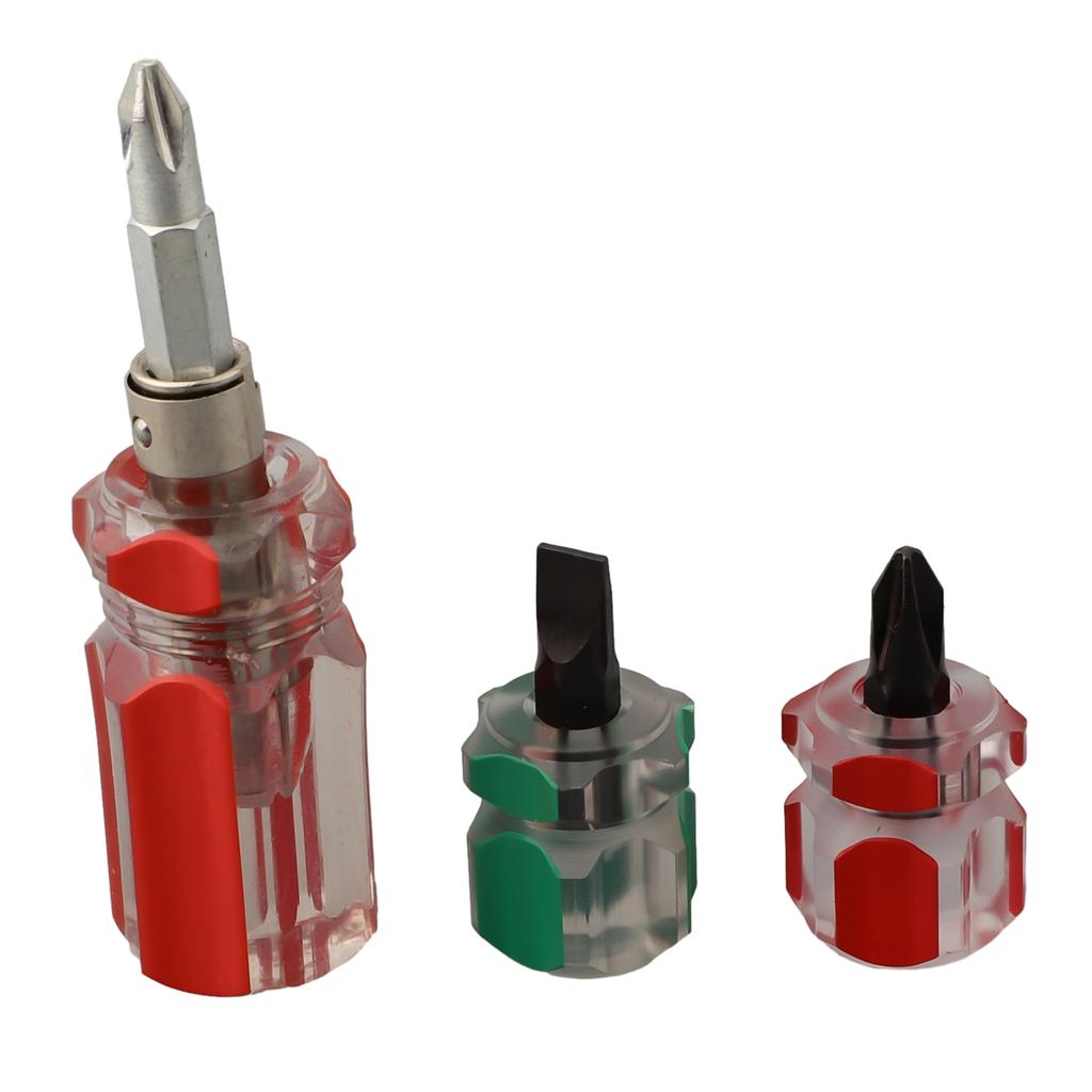 Kurzer Schraubendreher 2-in-1 3 Stück Kreuzschlitz Flachhammer