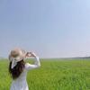 Bow lace strap hat women's outdoor travel flat top straw hat sunshade travel sunscreen big brim top hat