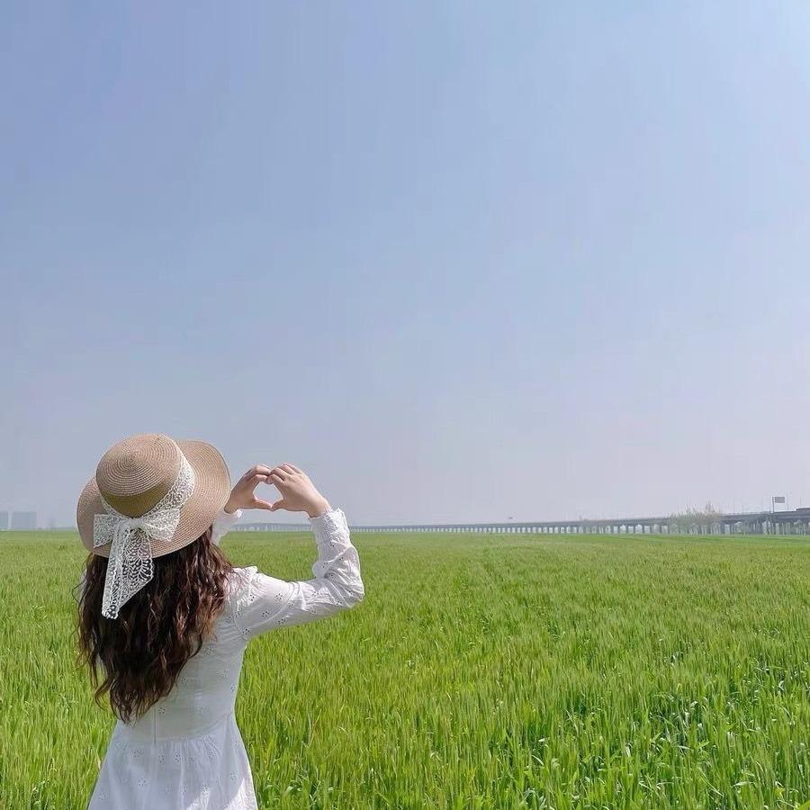 Bow lace strap hat women's outdoor travel flat top straw hat sunshade travel sunscreen big brim top hat