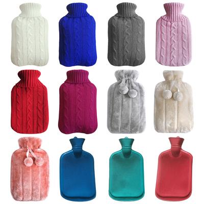 Hot Water Bottle Cover Rubber Hot Water Bag Leakproof Hand & Feet Warmer Bag Cover Long Lasting Soft for Hot & Cold Compress