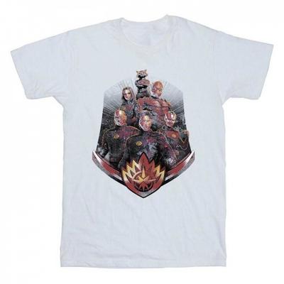 Guardians Of The Galaxy Volume 3 Mens Group Pose Cotton Distressed T-Shirt