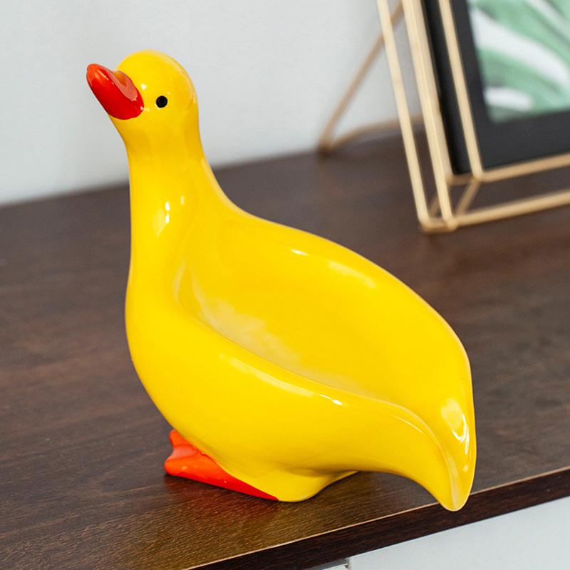 Soap Tray Self-Draining Soap Rack Cute Duck-Shaped Creative Rack For Shower Bathroom Kitchen Tub Sink Tray Bracket Bathroom