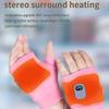 USB Rechargeable Heating Gloves with Adjustable Temperature In Three Levels, Suitable for Office/outdoor Portable Use