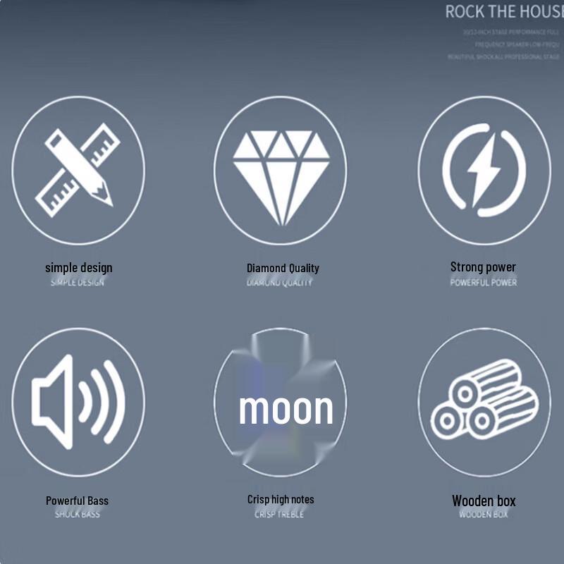 HuiDu HK-12 Professional Full-Range Speaker CN plug (adapter included)