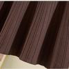 Women's Knitted Umbrella Skirt, High-waisted Skirt, Autumn and Winter Short Swung A-line Pleated Skirt