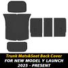 For New Tesla Model Y Launch 2025+ Juniper TPE Floor Mats & Cargo Liner All Weather Trunk Mats Floor Liner Seat Backrest Mats