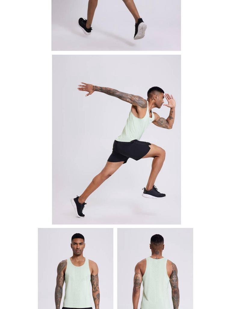 Men's Quick-Dry Running Vest - Lightweight, Sleeveless, Windproof, Fitness/Marathon Team Apparel with Custom Printing