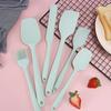 6-teiliges/Set Silikonspatel-Set Hitzebeständig Antihaft-Spatelwender Schaber Ölpinsel zum Kochen Backen Mischen Küchenwerkzeug