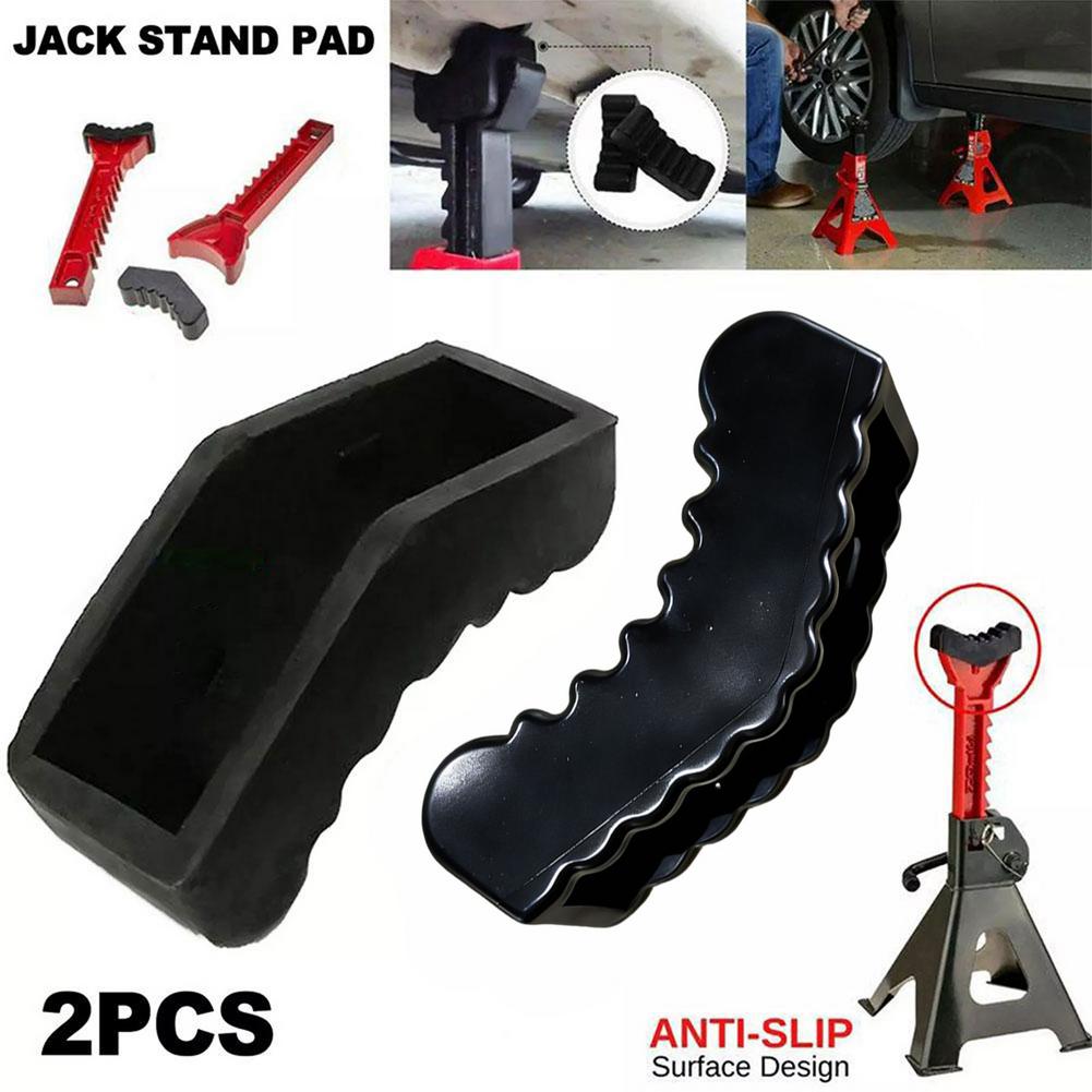 Universal Jack Anti-slip Cap Pad 1Pai Car Slotted Lift Jack Stand Rubber Pad Floor Adapter Frame Rail Pinch Lifting Repair Tools