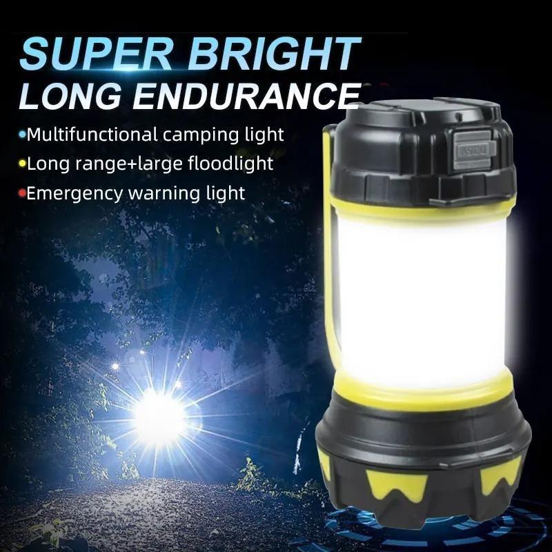 USB Rechargeable Camping Lantern, 6 Mode Super Bright Portable Handheld Lamps Perfect for Camping