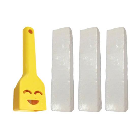 Pumice Stone Toilet Bowl Cleaner with Handle Efficiently Removes Hard Water Rings Calcium Buildup Pumice Stone Scrubber