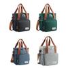 Elegant Multi Compartment Lunch Organizer Insulated Meal Bag with Removable Shoulder Strap Oxford Cloth Food Container
