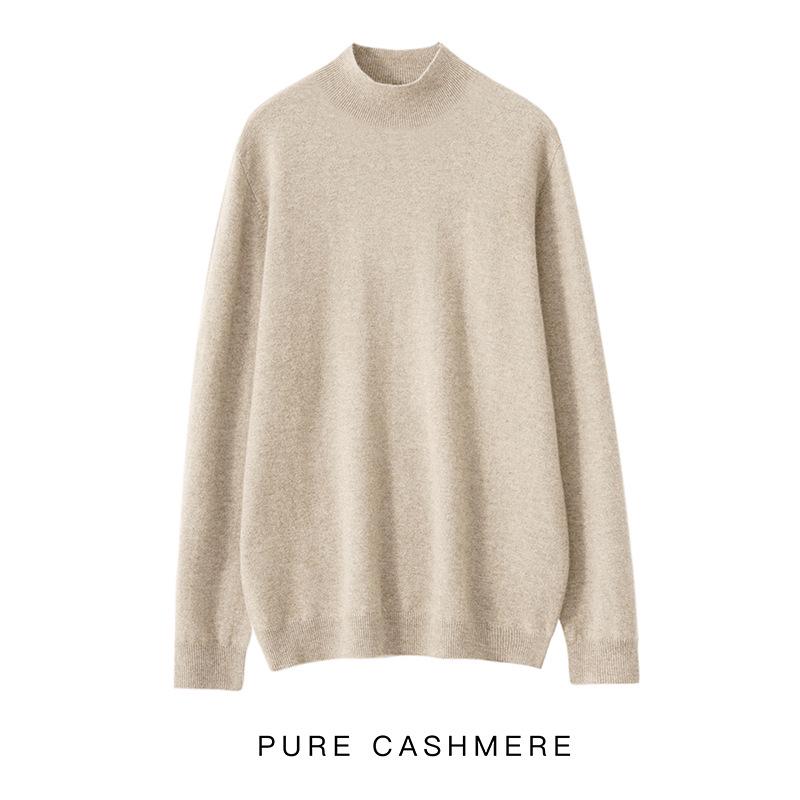 

Мужской кардиган из шерсти с круглым вырезом и длинными рукавами, 100% кашемир, однотонный, свободного кроя, повседневный для осени и зимы XXL