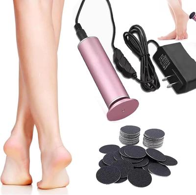 Electric Foot Callus Remover Adjustable Speed Controll For Dead Skin Foot Sander Pedicure Tool With 60 Piece Sandpaper Tray